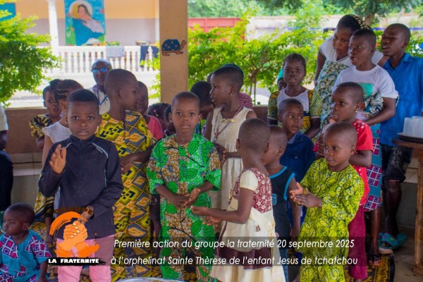 Un geste de solidarité inoubliable : le groupe "LA FRATERNITÉ présidé par M. Edouard GOUDEME visite l'Orphelinat Sainte Thérèse de l'Enfant Jésus de Tchatchou !
