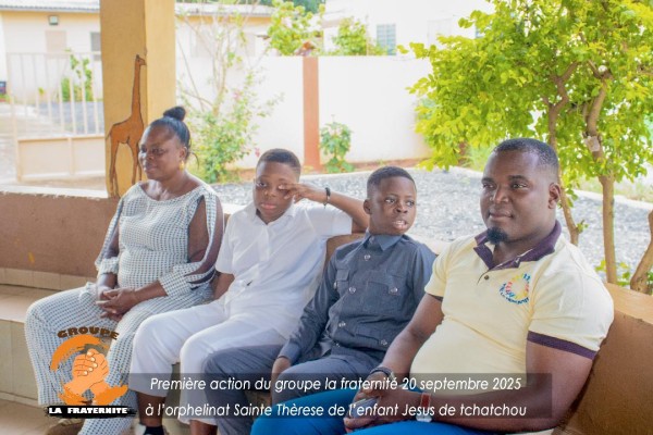 Un geste de solidarité inoubliable : le groupe "LA FRATERNITÉ présidé par M. Edouard GOUDEME visite l'Orphelinat Sainte Thérèse de l'Enfant Jésus de Tchatchou !